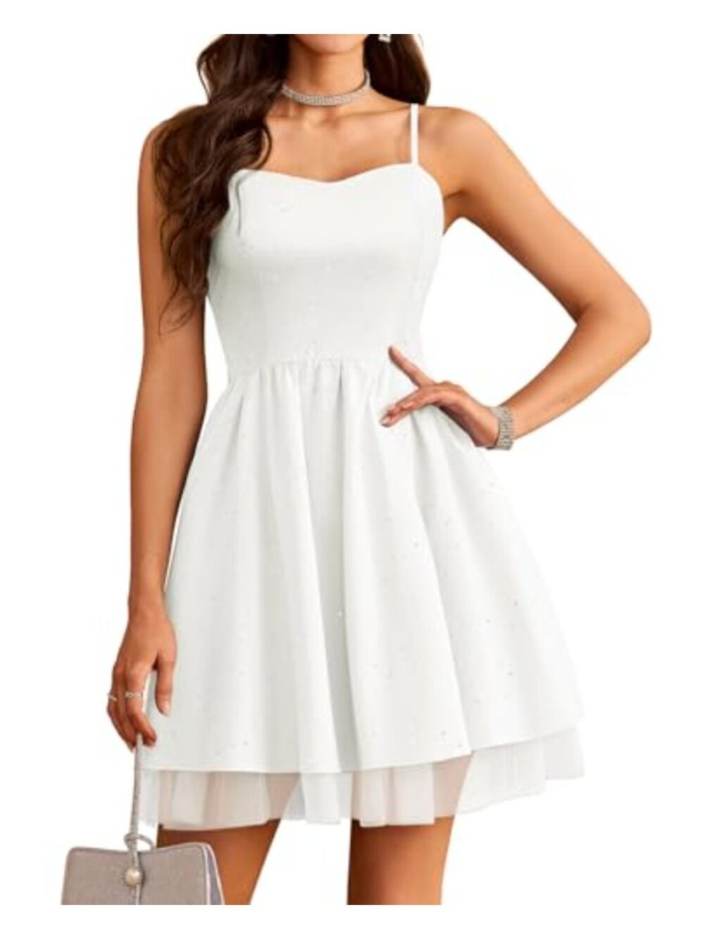 Sequin Spaghetti Strap Mini Dress Sweetheart Neck Cocktail Prom Homecoming